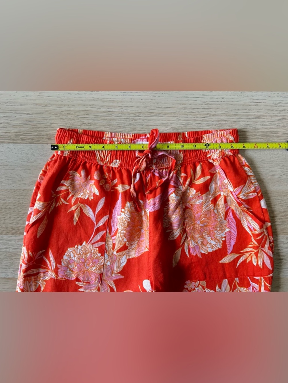Cynthia Rowley Linen Matching Set Floral Top Wide Leg Pants Size M Resort - Picture 9 of 13